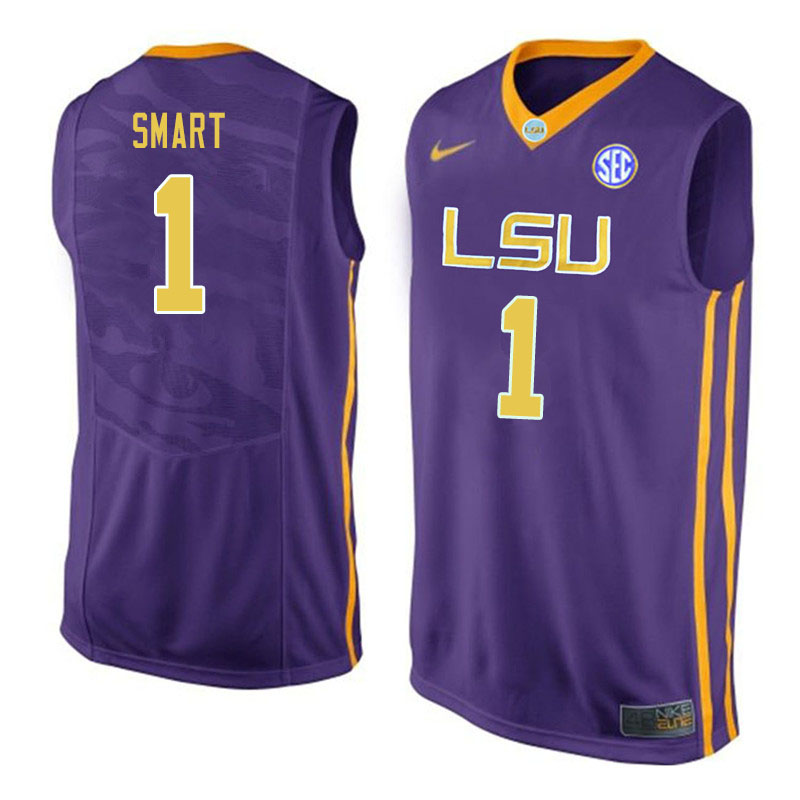 Men #1 Ja'vonte Smart LSU Tigers College Basketball Jerseys Sale-Purple